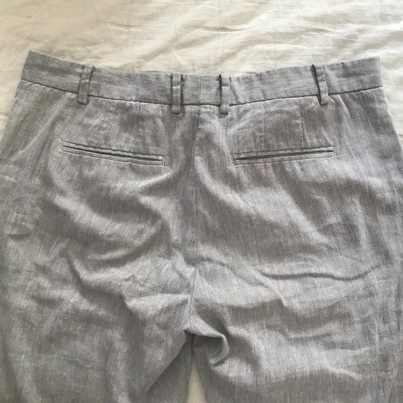 Grey linen cropped pants - GAP sz 10R - Picture 4 of 7